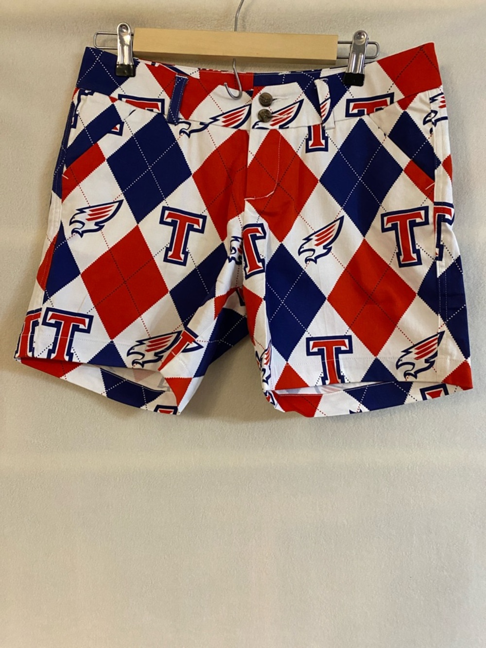 Obra D. Tompkins High School Katy Texas Falcons Loudmouth golf 6" shorts